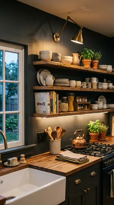 Shelving Kitchen Decor 19