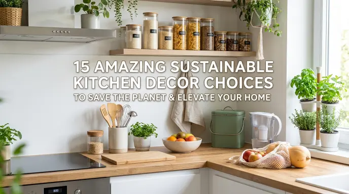 15 Amazing Sustainable Kitchen Decor Choices That Save The Planet